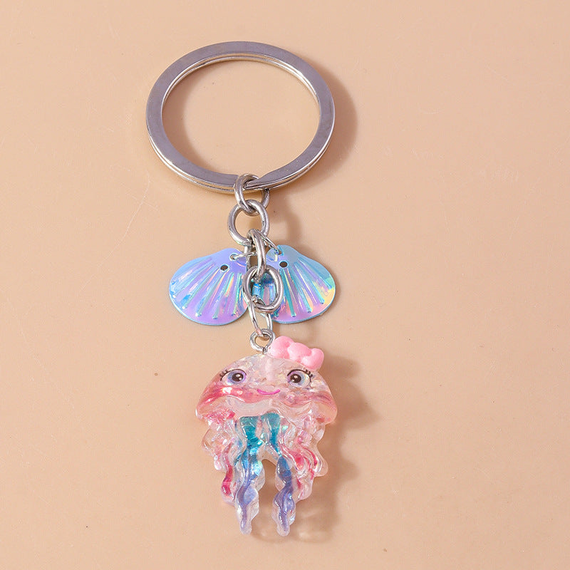 Wholesale Cartoon Mermaids Jellyfish Octopus Keychains